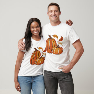 Ungeschnitztes Kürbispärchen T-Shirt