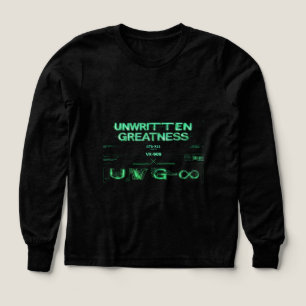 Ungeschriebene Größe Neon Cyberpunk Mädchen T-Shir