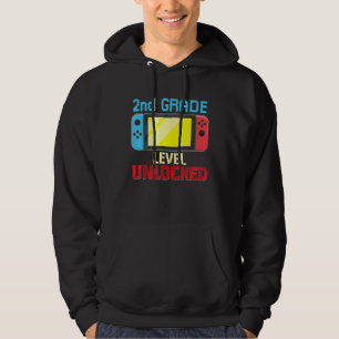 Ungesichertes Videospiel der zweiten Stufe zurück Hoodie