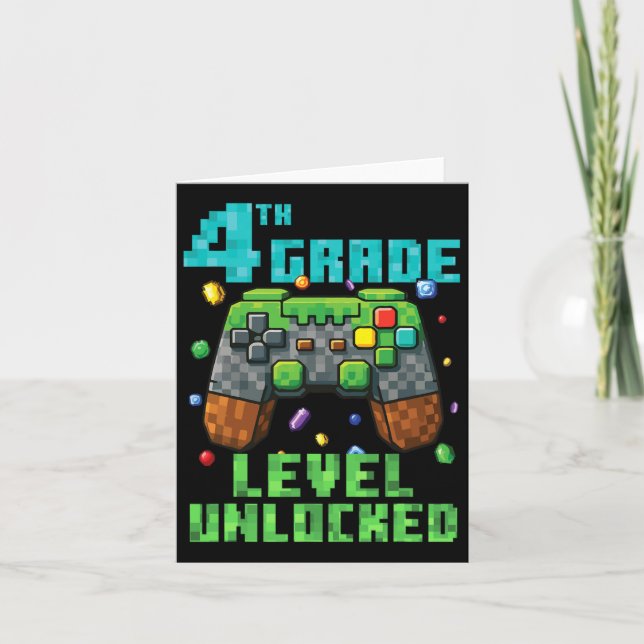 Ungesperrter Gamer-Controller der 4. Klasse auf Karte (Vorderseite)