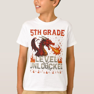 Ungesperrter Gamer-T - Shirt der 5. Stufe - Pixel-