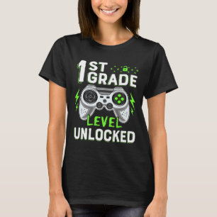 Ungesperrtes Videospiel der 1. Klasse bis zur Schu T-Shirt