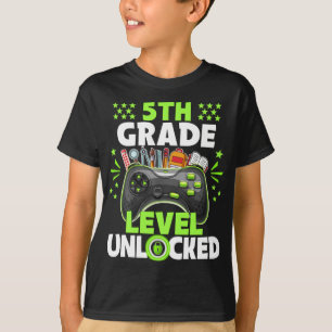 Ungesperrtes Videospiel der 5. Klasse zurück zur S T-Shirt