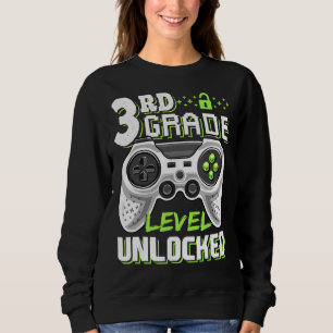 Ungesperrtes Videospiel der dritten Stufe zurück z Sweatshirt