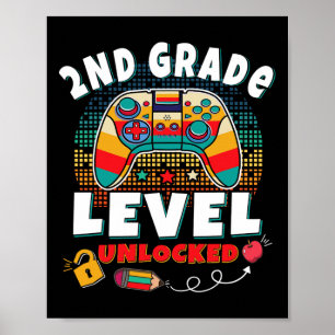 Ungesperrtes Videospiel der zweiten Stufe bis zur Poster