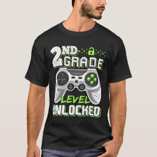 Ungesperrtes Videospiel der zweiten Stufe bis zur T-Shirt