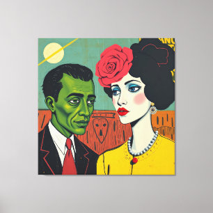 Ungesprochene Narrativen Leinwanddruck