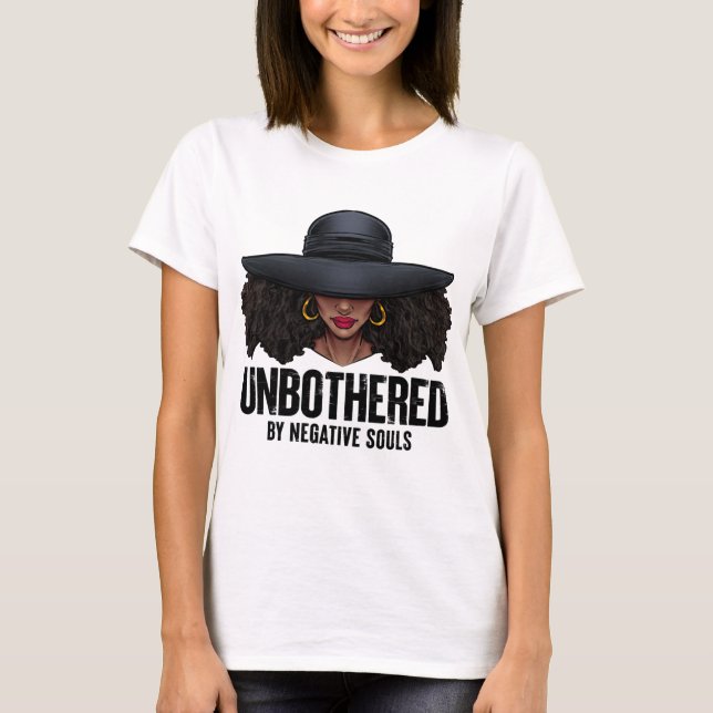 Ungestörter schwarzer Königin Afrikaner T-Shirt (Vorderseite)