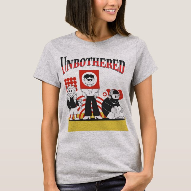 Ungestörter T - Shirt - Trendy Minimalistisch Conf (Vorderseite)