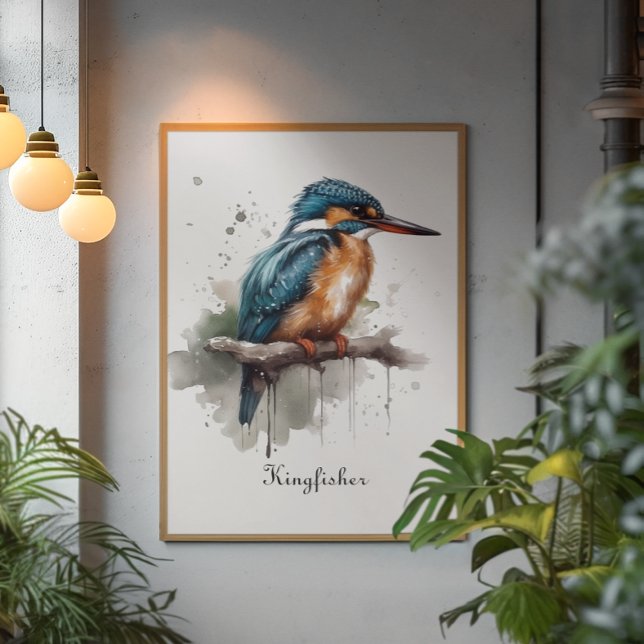 Ungestörtheit des Kingfisher, anpassbar Poster (Von Creator hochgeladen)
