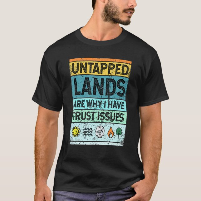 Ungetappte Länder Magische Ware für Griechen T-Shirt (Vorderseite)