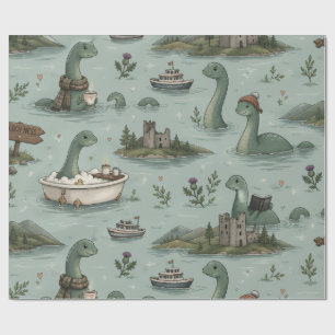Ungetüm von Loch Ness Geschenkpapier