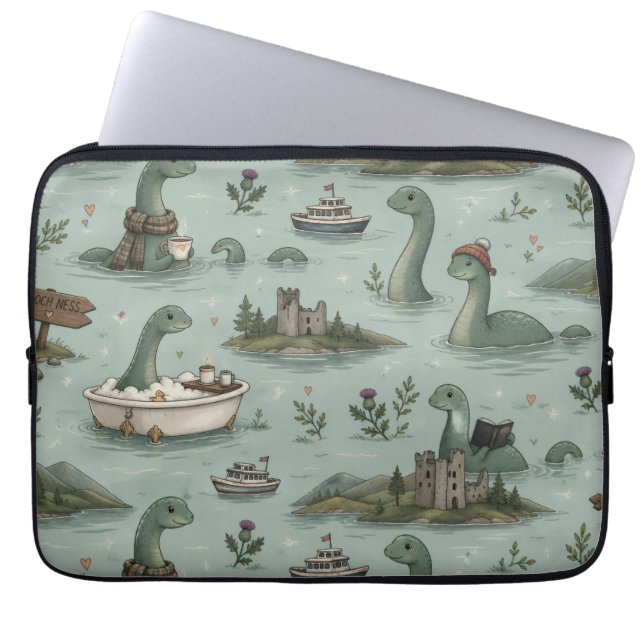 Ungetüm von Loch Ness  Laptopschutzhülle (Vorderseite)