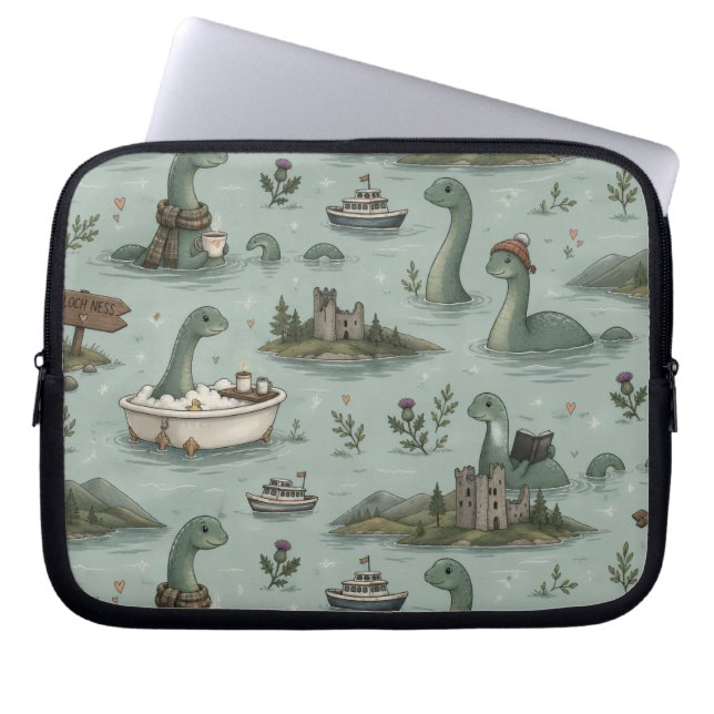 Ungetüm von Loch Ness  Laptopschutzhülle (Vorderseite)