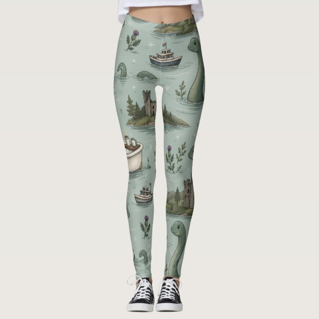 Ungetüm von Loch Ness  Leggings (Vorderseite)