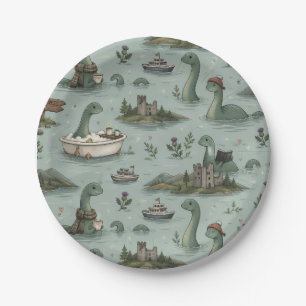Ungetüm von Loch Ness Pappteller