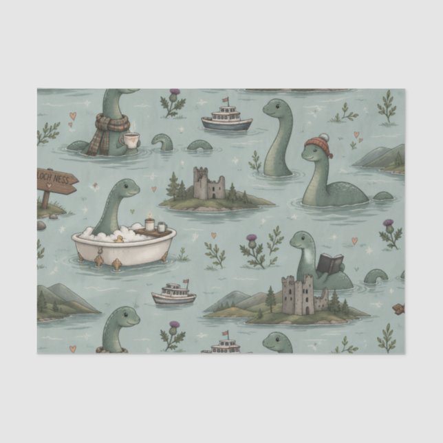 Ungetüm von Loch Ness  Seidenpapier (Vorderseite)