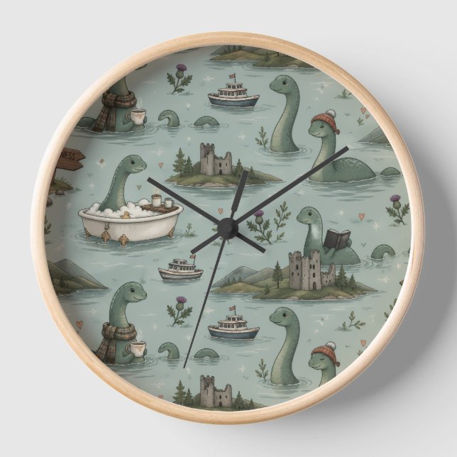 Ungetüm von Loch Ness  Uhr (Vorderseite)