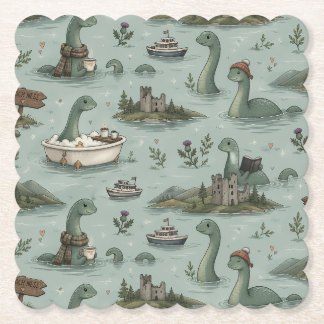 Ungetüm von Loch Ness  Untersetzer (Vorderseite)