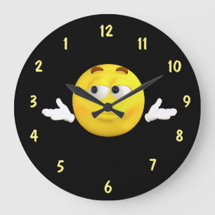 Ungewisse Gesichts-Rückseiten-Skala Große Wanduhr