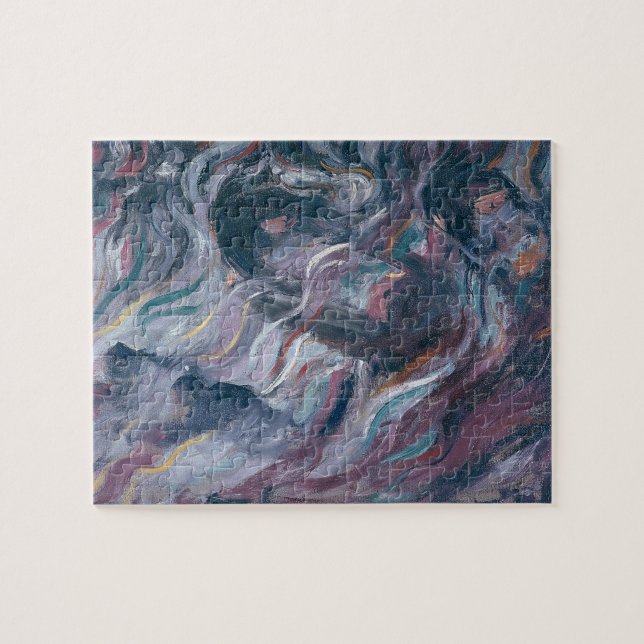 Ungewissheiten I. Die Abschiede (Triptychon) 1911 Puzzle (Horizontal)