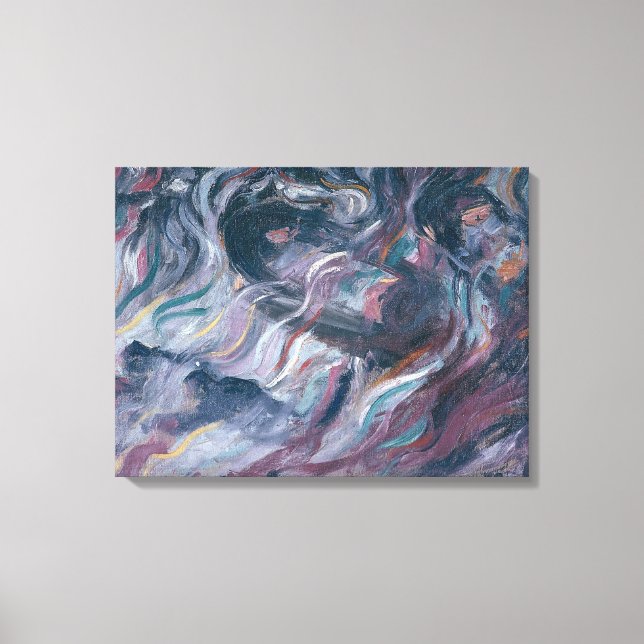 Ungewissheiten I. The Farewells (triptych) 1911 (o Leinwanddruck (Vorderseite)