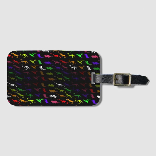Ungewöhnlich cooler Regenbogen bunt niedlicher Din Gepäckanhänger (Vorderseite (Horizontal))