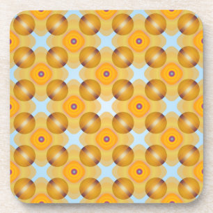 Ungewöhnlich gelb geometrisch untersetzer