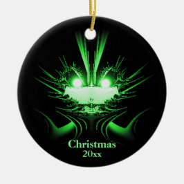 Ungewöhnliche Alien Feiertage Ornament mit Jahr