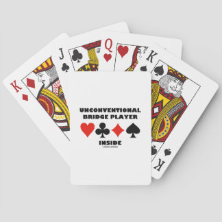 Ungewöhnliche Bridge Player Inside Card Anzug Spielkarten