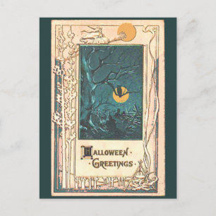 Ungewöhnliche Halloween-Grußkarte Postkarte