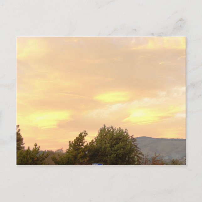 Ungewöhnliche Sunset Postkarte (Vorderseite)