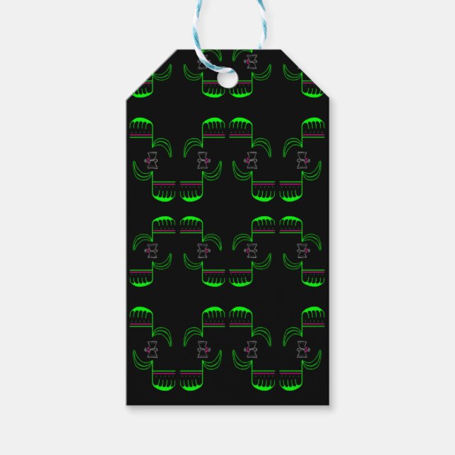 Ungewöhnliche Venus Flytrap Etikett Geschenkanhänger (Vorderseite)