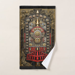 Ungewöhnliche viktorianische Steampunk-Zugmaschine Handtuch