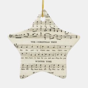 Ungewöhnliche Weihnachtslieder von Vintage Keramikornament