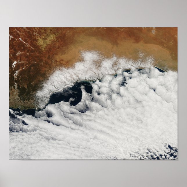 Ungewöhnliche Wolkenformationen Poster (Vorne)