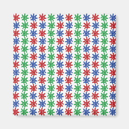 Ungewöhnlicher abstrakter Muster-Magnet Magnet