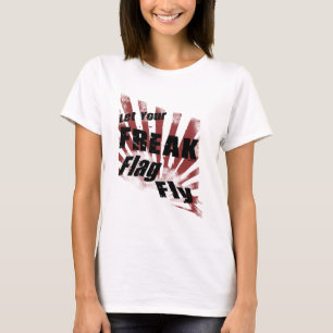 Ungewöhnlicher Flaggen-Frauen T-Shirt