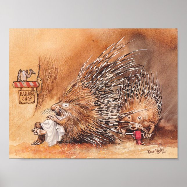 ungewöhnlicher Haarschnitt Poster (Vorne)