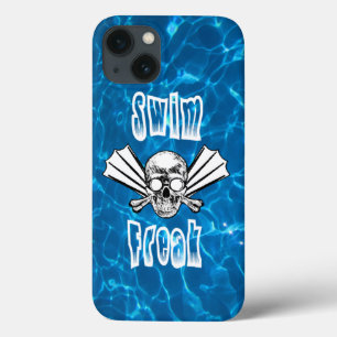 Ungewöhnlicher Telefonkasten des Schwimmens iPhone 13 Hülle