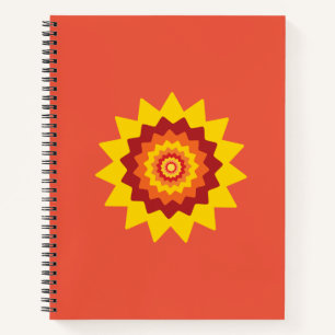 Ungewöhnliches Blumen-Spiralheft Notizbuch
