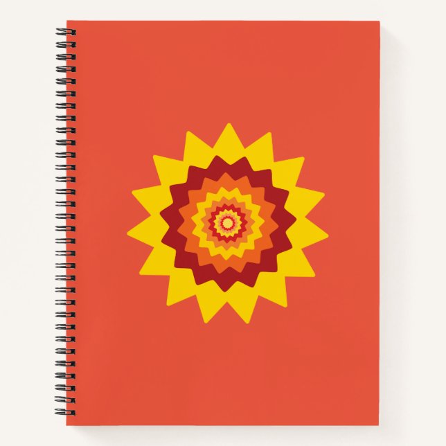 Ungewöhnliches Blumen-Spiralheft Notizbuch (Vorderseite)
