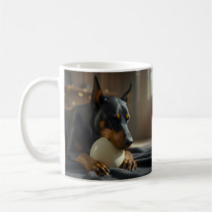 Ungewöhnliches Doberman Egg Kaffeetasse