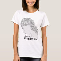 Ungewöhnliches Perfektions-T-Shirt - Mundform Haar