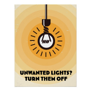 Ungewollte Lichter? Ausschalten Poster