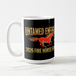 Ungezähmte Energie 2026 Feuerpferd Ära Lunar Neuja Kaffeetasse