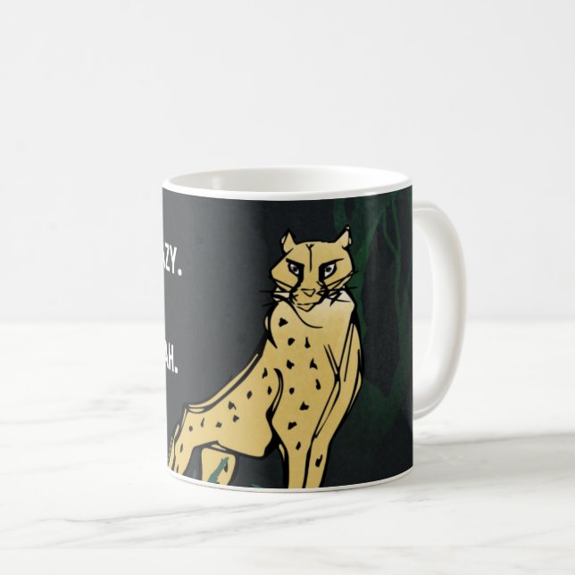 Ungezähmte GD-Cheetah-Tasse Kaffeetasse (VorderseiteRechts)