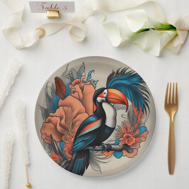 Ungezähmte Wasser Pappteller (Wayward Waters Paper Plates
)