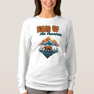 Ungezähmte Wildnis: Brauner Bär am Berg T-Shirt
