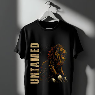 Ungezähmter Brüllender Löwe T-Shirt